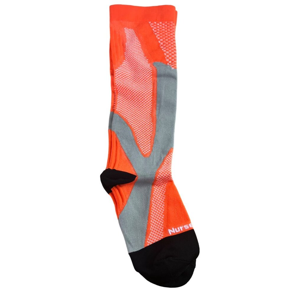 Womens Mens Unisex  Compression Stockings Socks 20-30mmHg Orange